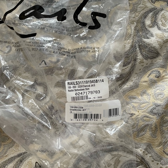 Rails Hunter button down shirt, charcoal jet - Picture 13 of 13